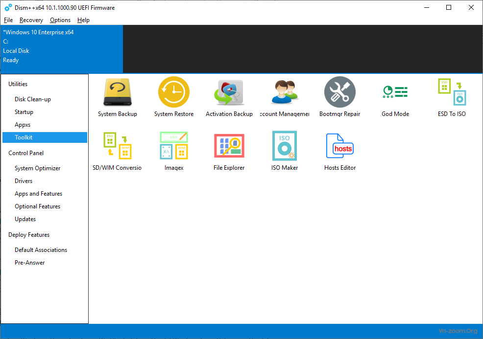 Dism++ 10.1.1002.1 – Quản lý, tối ưu hệ thống máy tính