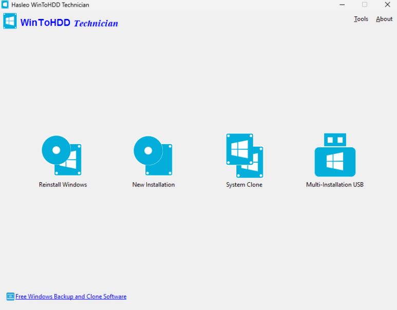 Cách cài Windows bằng WinToHDD không cần USB