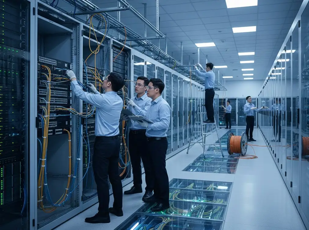 Thi công hạ tầng mạng