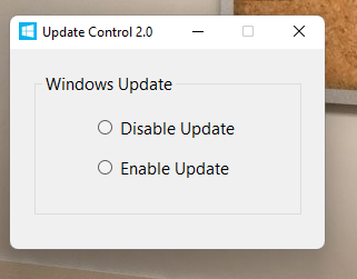 Update Control 2.0 – Công cụ tắt Update trên Windows 10/11